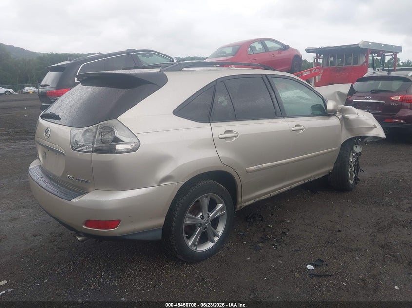2007 Lexus Rx VIN JTJHW31U672017904 IAAI salvage auction — NORMAL WEAR, Clear (New Jersey), sold $450 on 2026-07-30 (photo 4)