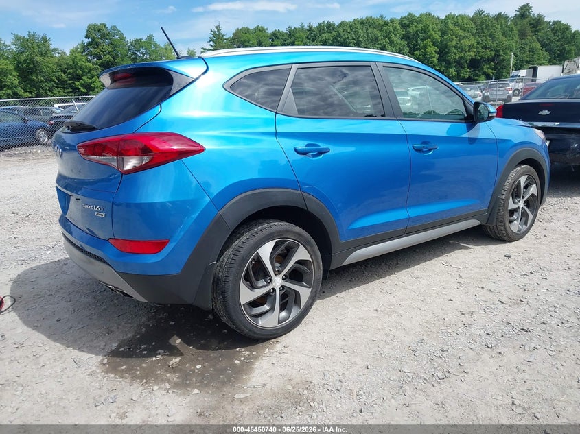 2017 Hyundai Tucson VIN KM8J3CA28HU334841 IAAI salvage auction — LEFT FRONT, Mv-907A (New York), sold $3,900 on 2026-07-14 (photo 4)