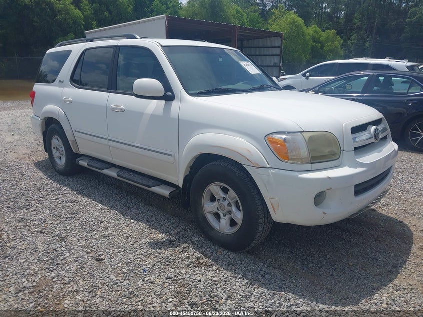 2005 Toyota Sequoia VIN 5TDZT34A55S258201 IAAI salvage auction — WATER/FLOOD, Salvage (Mississippi), sold $1,775 on 2026-07-31 (photo 1)