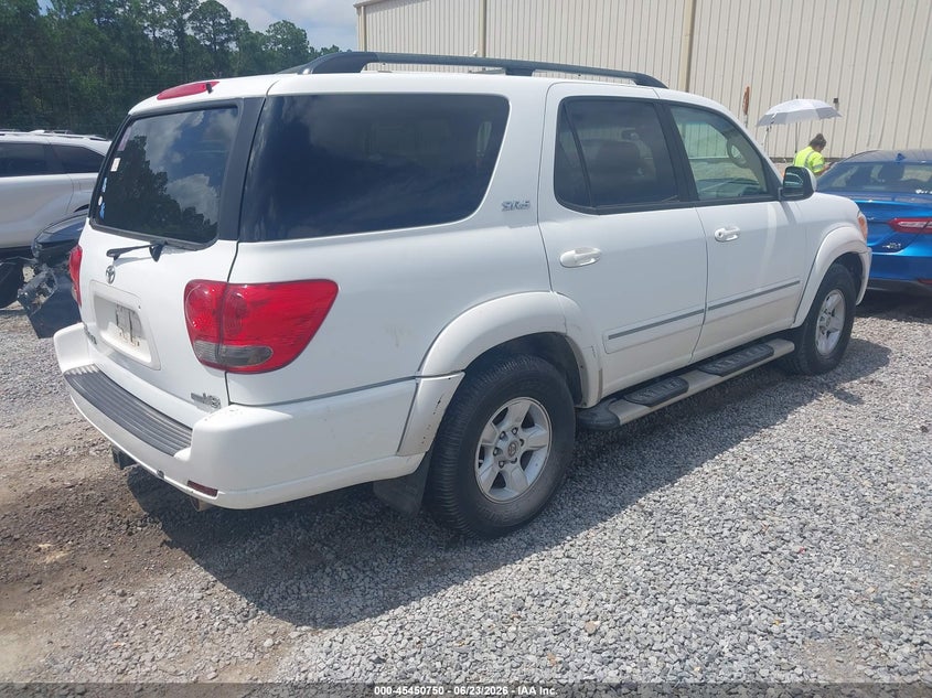 2005 Toyota Sequoia VIN 5TDZT34A55S258201 IAAI salvage auction — WATER/FLOOD, Salvage (Mississippi), sold $1,775 on 2026-07-31 (photo 4)