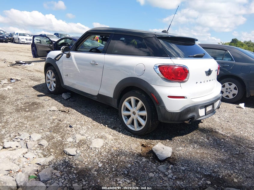 2014 Mini Paceman VIN WMWSS7C56EWN71917 IAAI salvage auction — NORMAL WEAR, Clear (Tennessee), sold $450 on 2026-07-23 (photo 3)