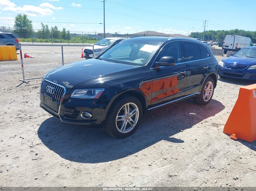 2017 Audi Q5 VIN WA1L2AFP8HA049898 IAAI salvage auction — HAIL, Clear (Wisconsin), sold $2,775 on 2026-07-09 (photo 2)