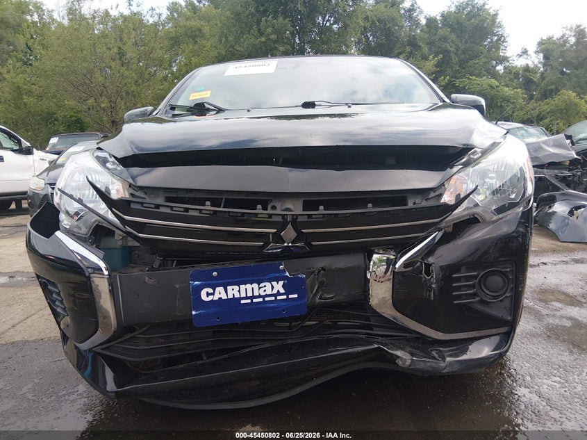 2022 Mitsubishi Mirage VIN ML32AUHJ0NH001512 IAAI salvage auction — FRONT END, Salvage (Kansas), sold $1,900 on 2026-09-09 (photo 6)