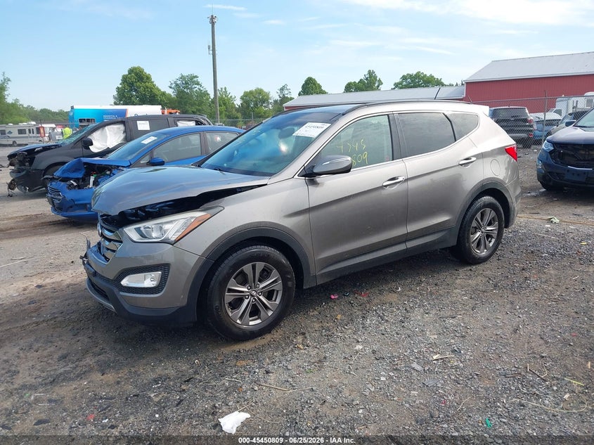 2014 Hyundai Santa fe VIN 5XYZUDLB1EG179635 IAAI salvage auction — FRONT END, Salvage (Maryland), sold $725 on 2026-07-17 (photo 2)