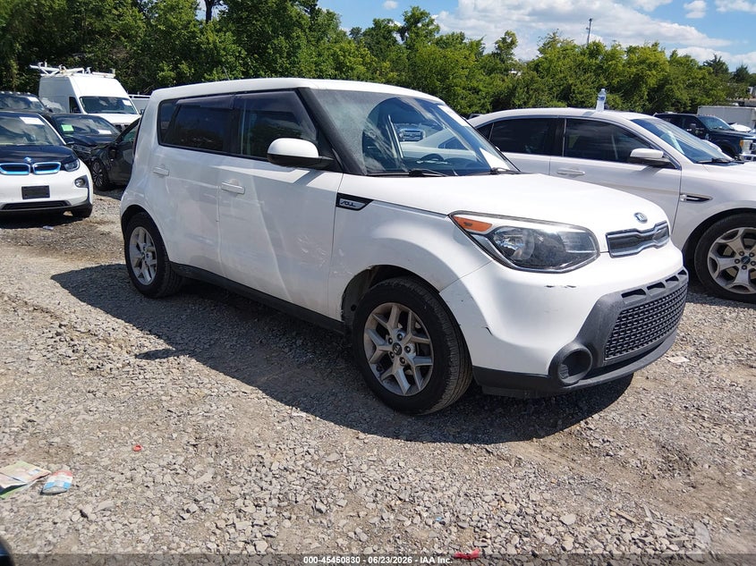 2016 Kia Soul VIN KNDJN2A20G7354703 IAAI salvage auction — NORMAL WEAR, Clear (Tennessee), sold $1,925 on 2026-07-16 (photo 1)