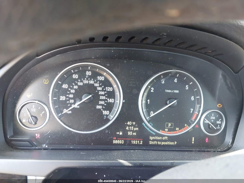 2014 BMW X5 VIN 5UXKR2C55E0H34028 IAAI salvage auction — FRONT END, Salvage (Arizona), sold $675 on 2026-07-29 (photo 7)