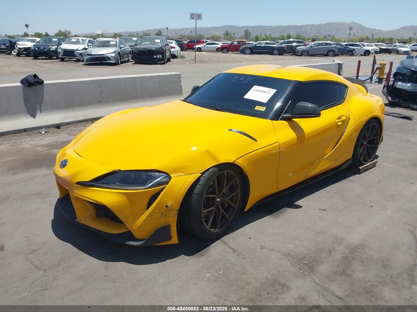 2020 Toyota Supra VIN WZ1DB4C06LW028001 IAAI salvage auction — FRONT END, Salvage (Arizona), sold $17,200 on 2026-07-09 (photo 2)