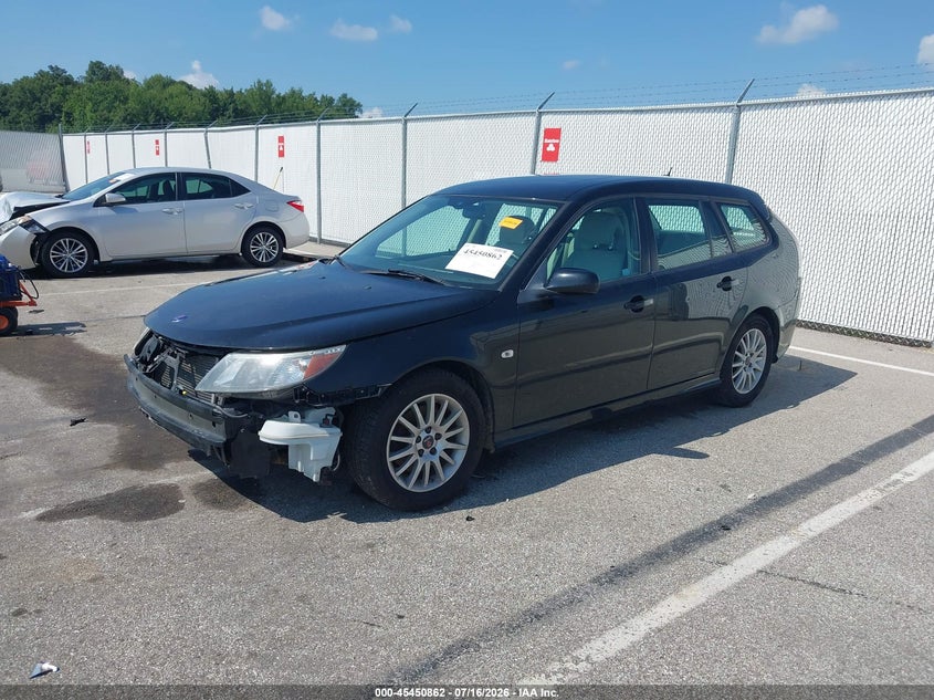 2008 Saab 9-3 VIN YS3FB59Y381153075 IAAI salvage auction — FRONT END, Clear (Indiana), sold $350 on 2026-08-07 (photo 2)