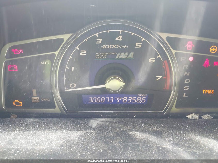 2008 Honda Civic VIN JHMFA36228S015485 IAAI salvage auction — NORMAL WEAR, Clear (Tennessee), sold $300 on 2026-07-22 (photo 7)
