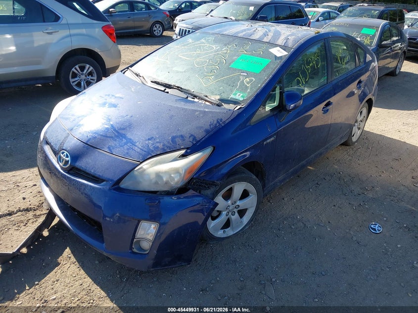 2010 Toyota Prius v VIN JTDKN3DU7A0181284 IAAI salvage auction — FRONT & REAR, Bill Of Sale (New York), sold $550 on 2026-07-07 (photo 2)