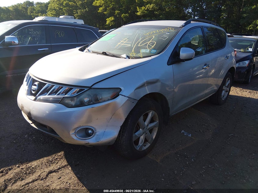 2010 Nissan Murano VIN JN8AZ1MW7AW122193 IAAI salvage auction — FRONT & REAR, Bill Of Sale (New York), sold $425 on 2026-07-07 (photo 2)