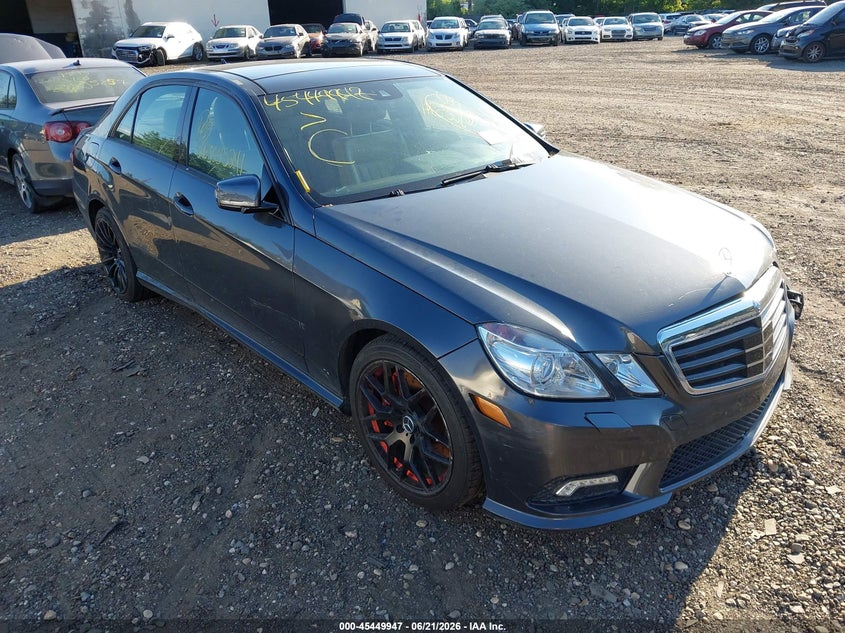 2011 Mercedes-benz E-class VIN WDDHF7CB9BA311100 IAAI salvage auction — FRONT & REAR, Bill Of Sale (New York), sold $1,050 on 2026-07-07 (photo 1)