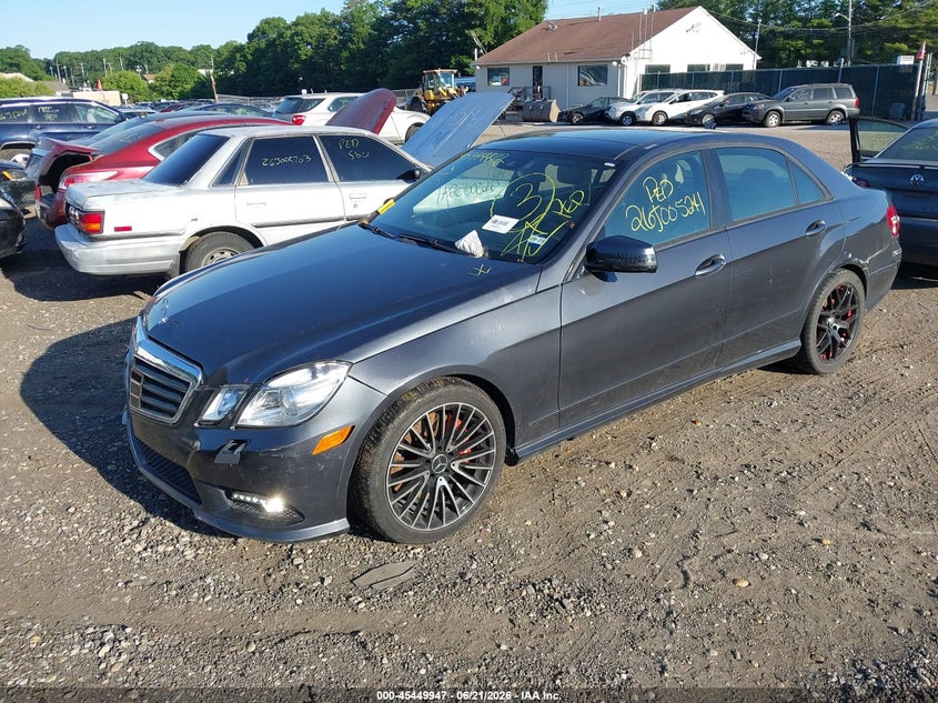 2011 Mercedes-benz E-class VIN WDDHF7CB9BA311100 IAAI salvage auction — FRONT & REAR, Bill Of Sale (New York), sold $1,050 on 2026-07-07 (photo 2)