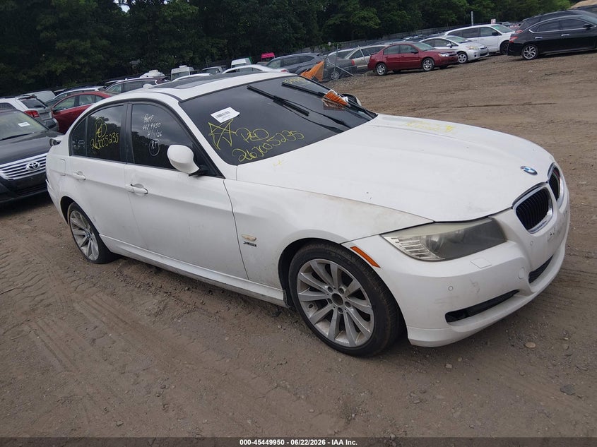 2011 BMW 3 series VIN WBAPK7C5XBA971879 IAAI salvage auction — REAR END, Bill Of Sale (New York), sold $450 on 2026-07-07 (photo 1)