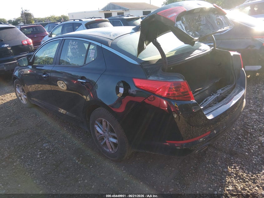 2013 Kia Optima VIN 5XXGM4A75DG236556 IAAI salvage auction — REAR END, Bill Of Sale (New York), sold $425 on 2026-07-07 (photo 3)
