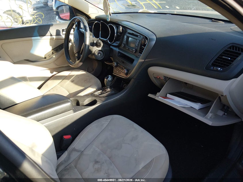 2013 Kia Optima VIN 5XXGM4A75DG236556 IAAI salvage auction — REAR END, Bill Of Sale (New York), sold $425 on 2026-07-07 (photo 5)