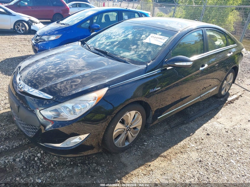 2013 Hyundai Sonata VIN KMHEC4A49DA095305 IAAI salvage auction — ROOF, Clear (Illinois), sold $525 on 2026-07-22 (photo 2)