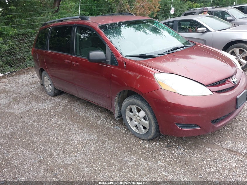 2006 Toyota Sienna VIN 5TDZA23C96S469762 IAAI salvage auction — NORMAL WEAR, Clear (Indiana), sold $650 on 2026-07-15 (photo 1)