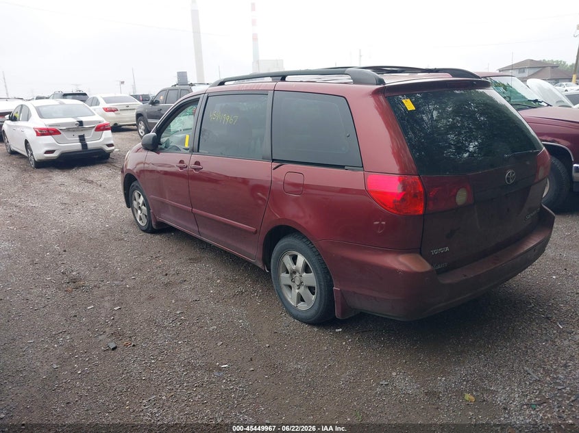 2006 Toyota Sienna VIN 5TDZA23C96S469762 IAAI salvage auction — NORMAL WEAR, Clear (Indiana), sold $650 on 2026-07-15 (photo 3)