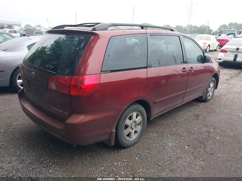 2006 Toyota Sienna VIN 5TDZA23C96S469762 IAAI salvage auction — NORMAL WEAR, Clear (Indiana), sold $650 on 2026-07-15 (photo 4)