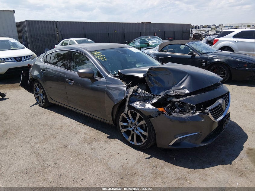 2017 Mazda 6 VIN JM1GL1W57H1142043 IAAI salvage auction — REAR END, Non-Repairable (California), sold $400 on 2026-07-27 (photo 1)