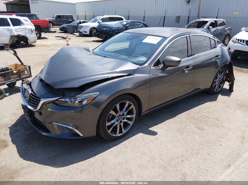2017 Mazda 6 VIN JM1GL1W57H1142043 IAAI salvage auction — REAR END, Non-Repairable (California), sold $400 on 2026-07-27 (photo 2)