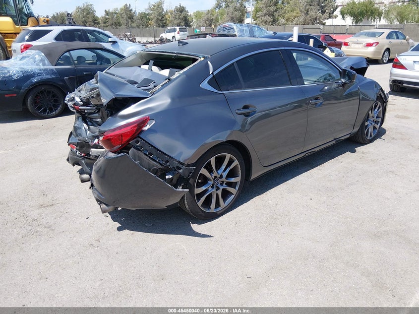 2017 Mazda 6 VIN JM1GL1W57H1142043 IAAI salvage auction — REAR END, Non-Repairable (California), sold $400 on 2026-07-27 (photo 4)