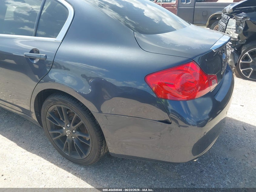 2012 Infiniti G VIN JN1CV6AP0CM625222 IAAI salvage auction — NORMAL WEAR, Original (Texas), sold $1,450 on 2026-07-15 (photo 6)