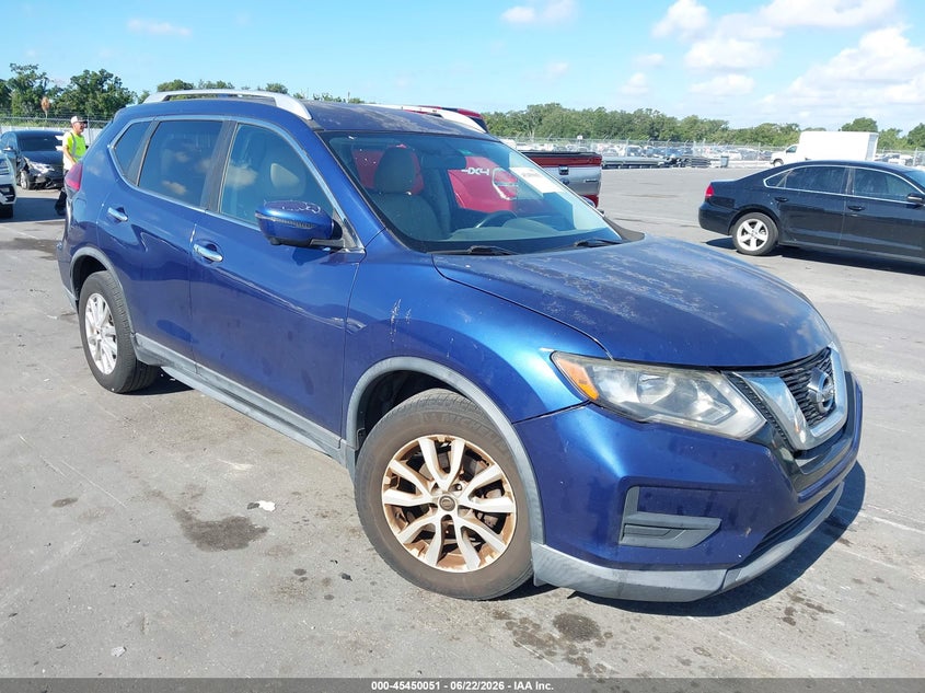 2017 Nissan Rogue VIN KNMAT2MT9HP534855 IAAI salvage auction — NORMAL WEAR, Clear (Florida), sold $1,375 on 2026-07-29 (photo 1)