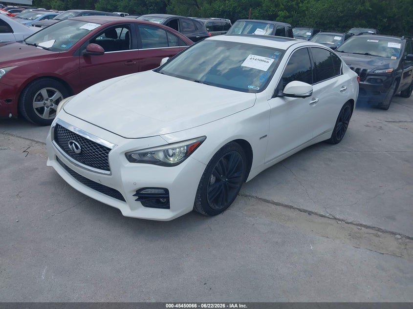 2015 Infiniti Q50 VIN JN1AV7AP9FM790087 IAAI salvage auction — NORMAL WEAR, Original (Texas), sold $750 on 2026-07-29 (photo 2)
