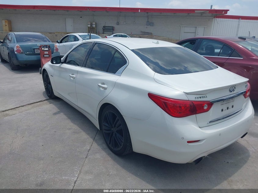 2015 Infiniti Q50 VIN JN1AV7AP9FM790087 IAAI salvage auction — NORMAL WEAR, Original (Texas), sold $750 on 2026-07-29 (photo 3)