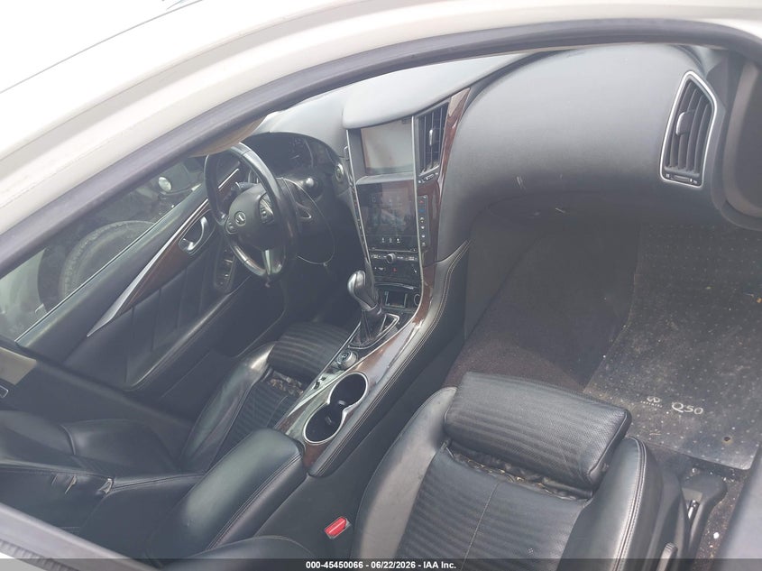 2015 Infiniti Q50 VIN JN1AV7AP9FM790087 IAAI salvage auction — NORMAL WEAR, Original (Texas), sold $750 on 2026-07-29 (photo 5)