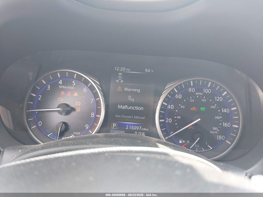 2015 Infiniti Q50 VIN JN1AV7AP9FM790087 IAAI salvage auction — NORMAL WEAR, Original (Texas), sold $750 on 2026-07-29 (photo 7)