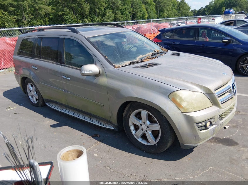 2008 Mercedes-benz Gl-klasse VIN 4JGBF71E08A325579 IAAI salvage auction — NORMAL WEAR, Clear (North Carolina), sold $650 on 2026-08-05 (photo 1)