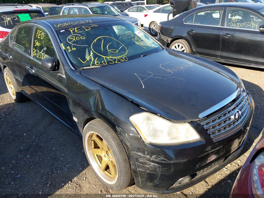 2007 Infiniti M35 VIN JNKAY01F27M457927 IAAI salvage auction — FRONT & REAR, Bill Of Sale (New York), sold $475 on 2026-07-07 (photo 1)