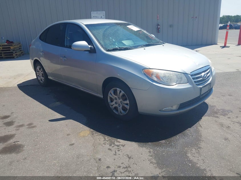 2010 Hyundai Elantra VIN KMHDU4AD6AU118347 IAAI salvage auction — NORMAL WEAR, Clear (Utah), sold $475 on 2026-07-09 (photo 1)
