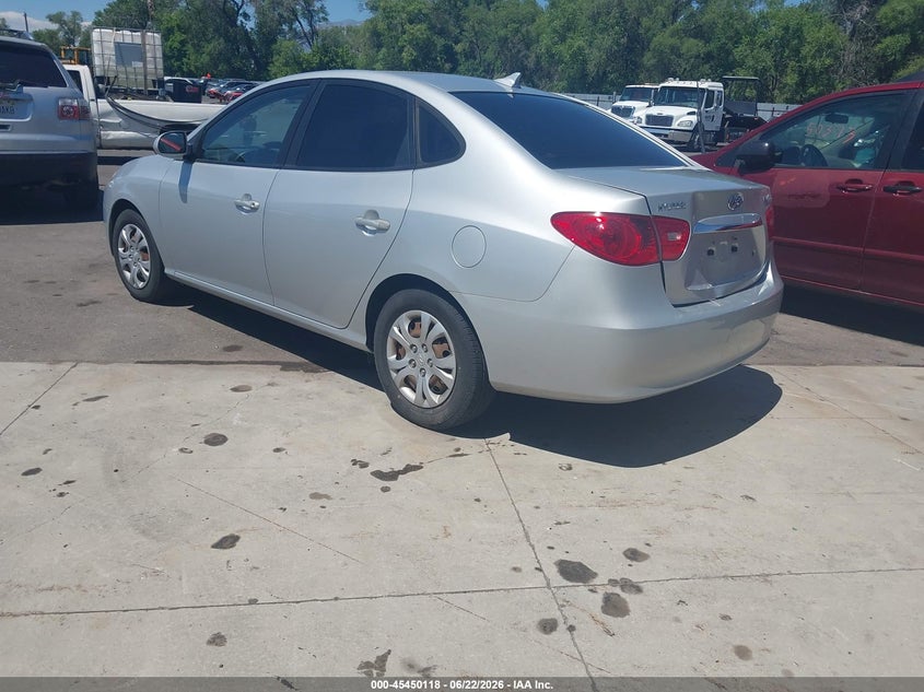 2010 Hyundai Elantra VIN KMHDU4AD6AU118347 IAAI salvage auction — NORMAL WEAR, Clear (Utah), sold $475 on 2026-07-09 (photo 3)