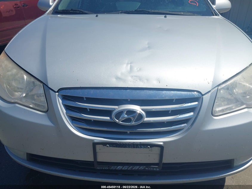 2010 Hyundai Elantra VIN KMHDU4AD6AU118347 IAAI salvage auction — NORMAL WEAR, Clear (Utah), sold $475 on 2026-07-09 (photo 6)