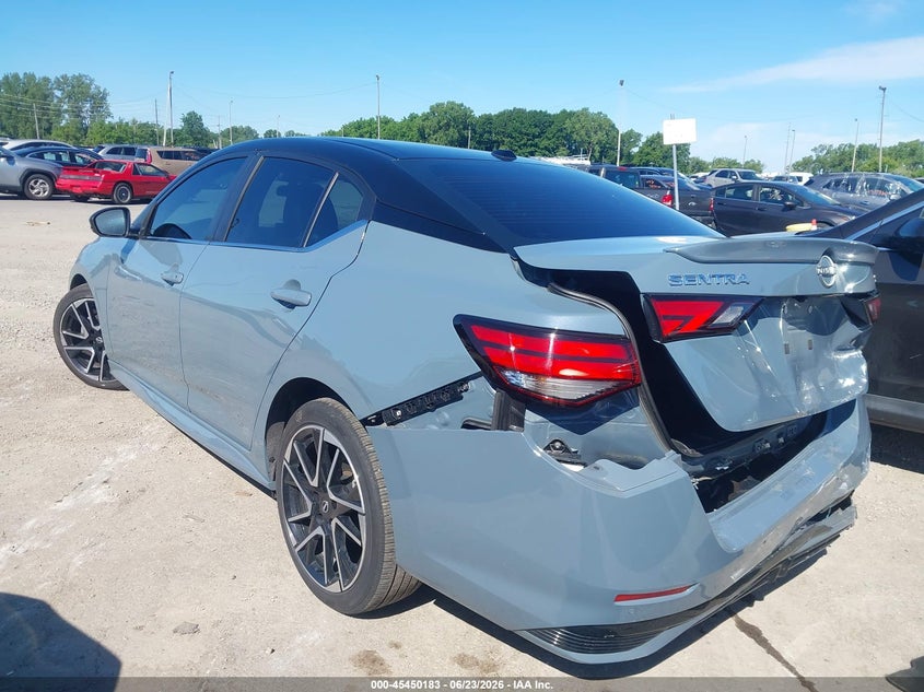 2025 Nissan Sentra VIN 3N1AB8DV8SY230447 IAAI salvage auction — REAR END, Salvage Title, sold $5,800 on 2026-07-17 (photo 3)