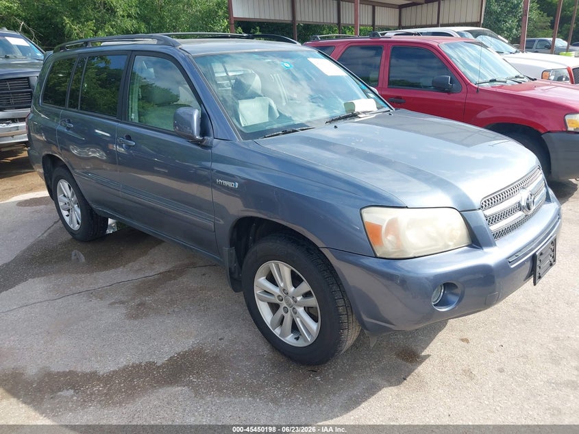 2006 Toyota Highlander hybrid VIN JTEDW21A660011950 IAAI salvage auction — NORMAL WEAR, Original (Texas), sold $825 on 2026-07-27 (photo 1)