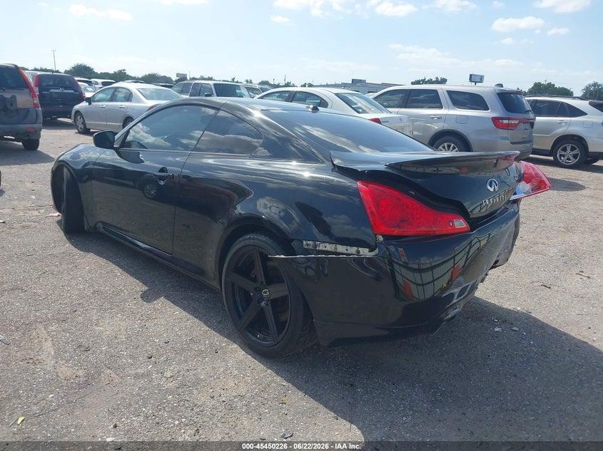 2008 Infiniti G37 VIN JNKCV64E58M125733 IAAI salvage auction — NORMAL WEAR, Original (Texas), sold $1,575 on 2026-07-15 (photo 3)