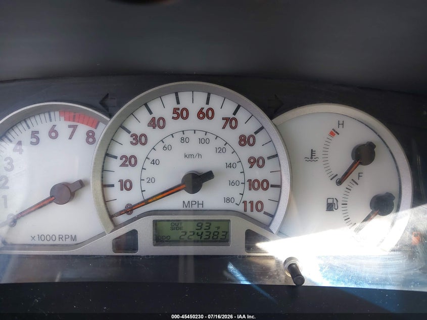 2007 Toyota Corolla VIN 1NXBR32E47Z787610 IAAI salvage auction — HAIL, Salvage (Kansas), sold $925 on 2026-07-23 (photo 7)
