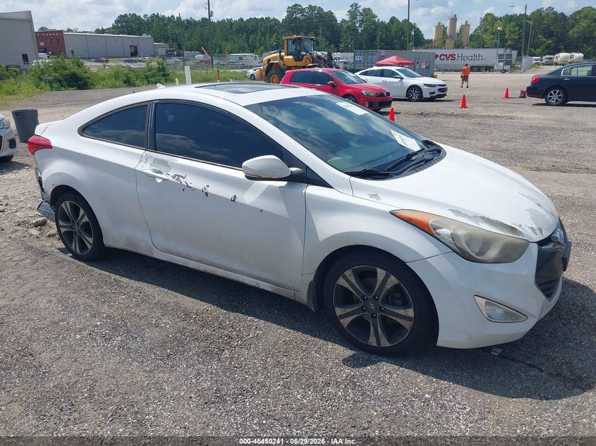 2013 Hyundai Elantra VIN KMHDH6AEXDU009211 IAAI salvage auction — NORMAL WEAR, Clear (Alabama), sold $250 on 2026-07-22 (photo 1)