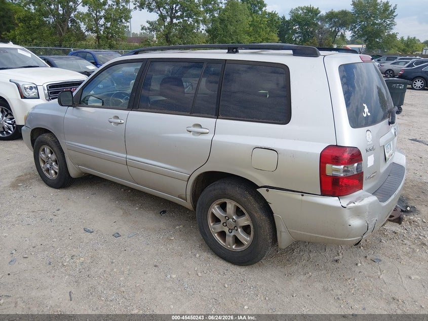 2005 Toyota Highlander VIN JTEEP21A950129751 IAAI salvage auction — NORMAL WEAR, Clear (Indiana), sold $675 on 2026-07-28 (photo 3)
