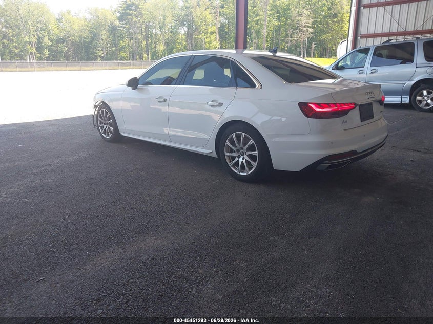 2021 Audi A4 VIN WAUABAF40MA087426 IAAI salvage auction — FRONT END, Salvage Title, sold $8,050 on 2026-09-10 (photo 3)