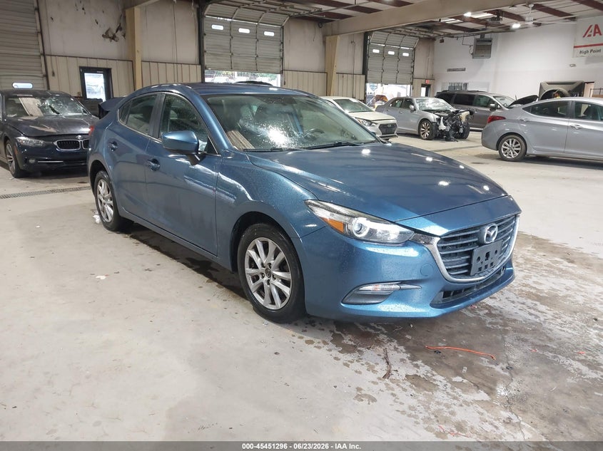 2017 Mazda 3 VIN 3MZBN1U73HM156868 IAAI salvage auction — LEFT SIDE, Salvage Title, sold $2,000 on 2026-07-30 (photo 1)