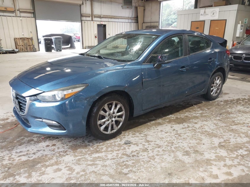 2017 Mazda 3 VIN 3MZBN1U73HM156868 IAAI salvage auction — LEFT SIDE, Salvage Title, sold $2,000 on 2026-07-30 (photo 2)