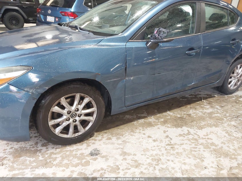 2017 Mazda 3 VIN 3MZBN1U73HM156868 IAAI salvage auction — LEFT SIDE, Salvage Title, sold $2,000 on 2026-07-30 (photo 6)