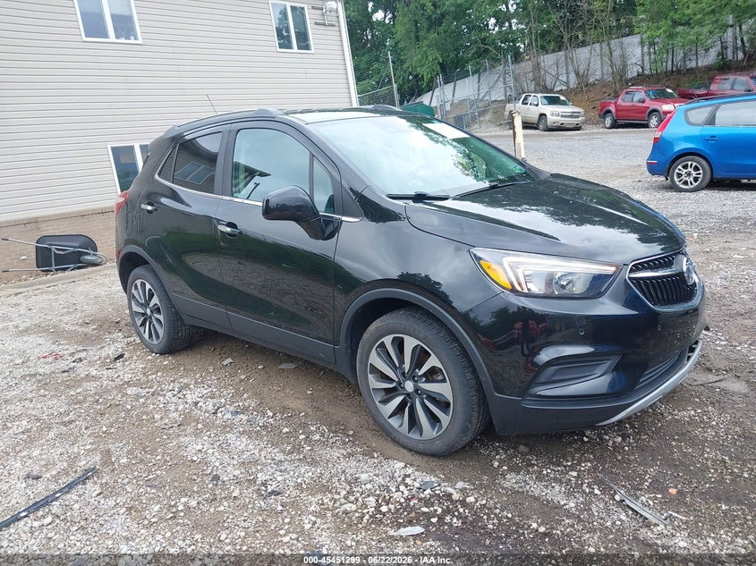 2021 Buick Encore VIN KL4CJESB3MB347610 IAAI salvage auction — LEFT FRONT, Salvage Title, sold $1,600 on 2026-07-21 (photo 1)