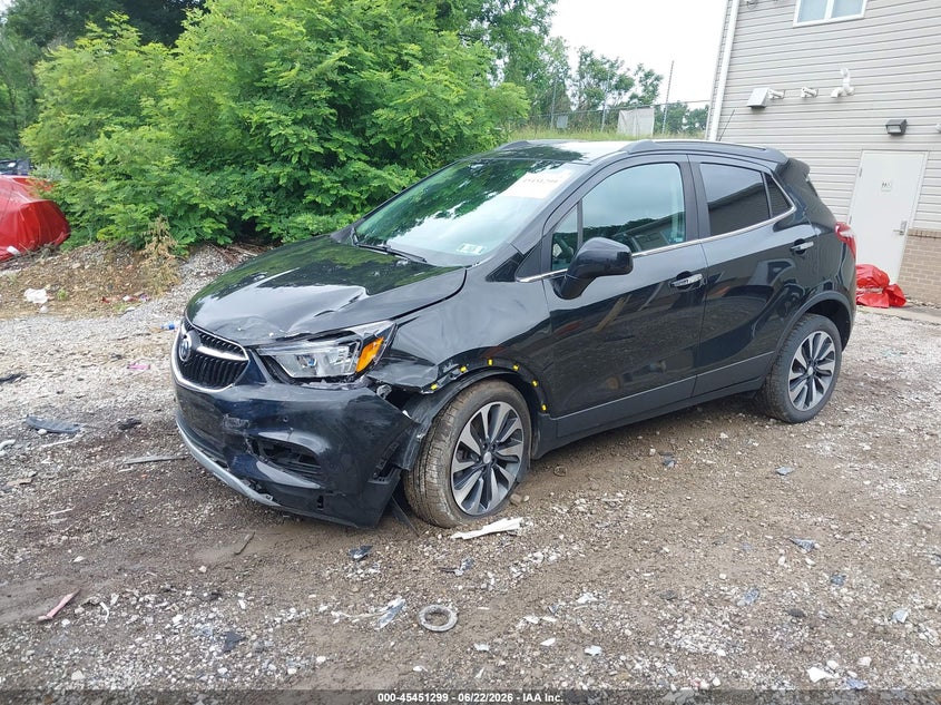2021 Buick Encore VIN KL4CJESB3MB347610 IAAI salvage auction — LEFT FRONT, Salvage Title, sold $1,600 on 2026-07-21 (photo 2)